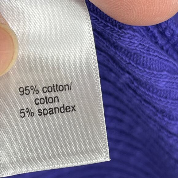 Maurice’s Ribbed Purple V Neck Panel Knit Tank Top Textured Corset Plus Size 0X - Picture 6 of 7